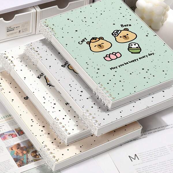 A5/B5 Notebook/Journal, Capybara Theme,60 Sheets,Loose Leaf Notepad, Premium Thick Paper, Perfect For School, Office & Home,Back To School