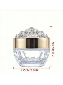 1个50毫升玻璃磨砂钻石霜罐，化妆品容器，空钻石霜瓶 - 彩色 - 查看 9