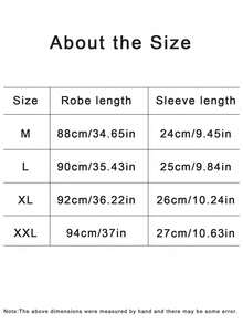 1 pezzo Accappatoio corto a maniche corte da donna, adatto per primavera ed estate, abbigliamento da casa, accappatoio corto tinta unita da donna - adatto per primavera, estate, casa, hotel e uso per feste, inverno