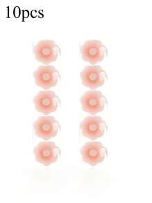 2/6/12 Pcs Reusable Seamless Silicone Nipple Covers - Invisible, Self-Adhesive, Anti-Convex Breast Patches For Women - Comfortable, Breathable, And Easy To Clean Bra Accessories