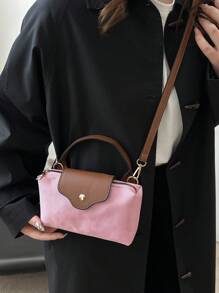 1pcmini Fashion Handbag Small Square Bag, Fashionable & Versatile Women Shoulder Bag Crossbody Bag, Solid Color Mini Purse, Fits Phone, Coins, Lipstick, Daily Use, Commute