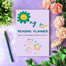 Reading Planner;Reading Log;Perfect Partner For Your Reading Plan;Write Down Any Thoughts About Books You Like;100GSM Pager;8.3*5.5inch Size; Back To School