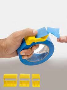 3pcs With Different Sizes Tape Packer, Tape Divider, Speed Up The Efficiency Of The Work, Small Tape Cutter, Painting Accessories Tape Corner