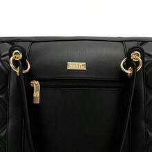 Badgley Mischka Quilted Travel Weekender Bag - Black - 1 - View 9