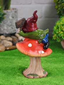 Charming Mushroom Gnome Welcome Sign - Resin Garden Decor, Perfect For Outdoor Spaces & Planters, Ideal Mother's Day, Father's Day, Christmas Gift