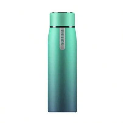 PHILIPS Cốc giữ nhiệt thông minh AWP2781AR Màn hình cảm ứng hiển thị nhiệt độ Thép không gỉ 316 có bộ lọc trà Xe hơi di động Cấp độ chống nước IPX7 Thiết kế giá trị cao Màu Aurora