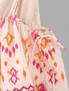 Summer Sequins Embroidered & Printed Camisole, Fashionable For Vacation - Multicolor - View 6