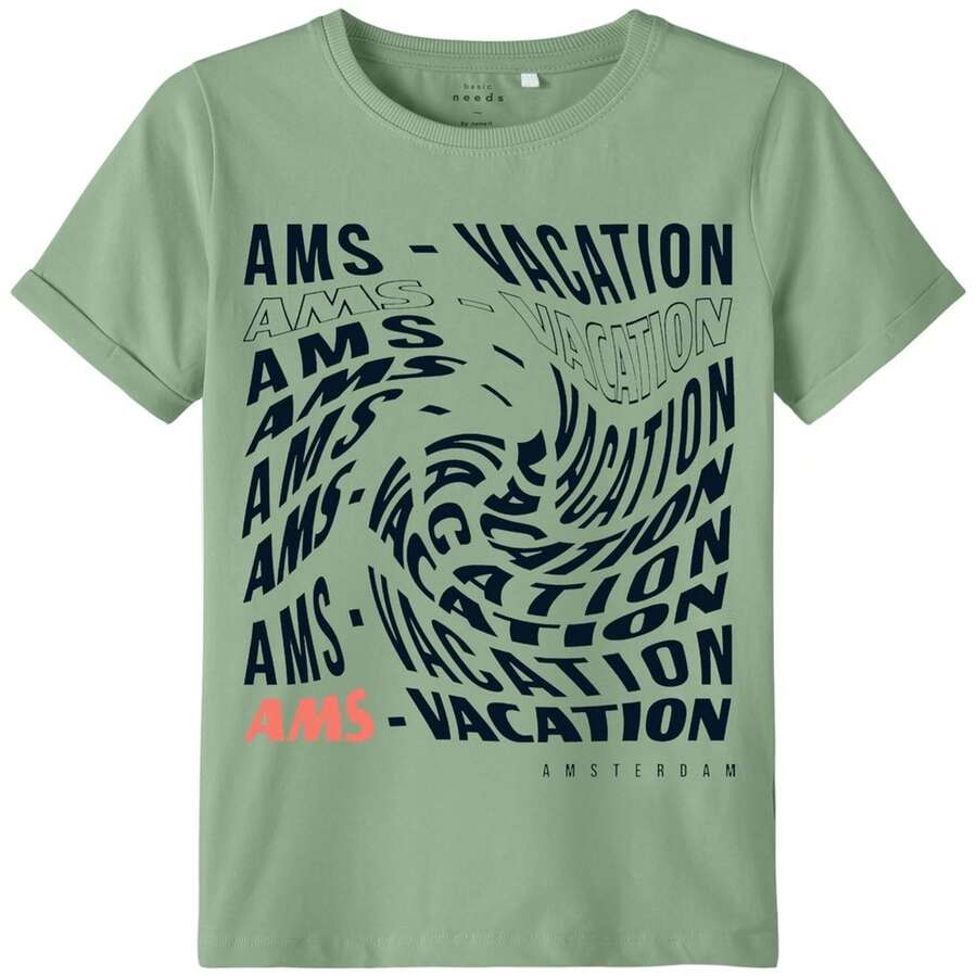 Name It 13214374-BASIL Camiseta infantil de manga curta verde ✅ Entrega em 24/72h para Espanha (península)