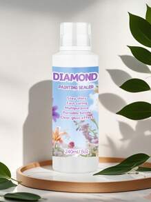 240ml Diamond Painting Sealer Kit, Diamond Painting Glue For Diamond Art, Art Sealer Used To Protect Diamond Painting, Permanent Shiny Diamond Art Sealer Set