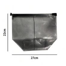 1 件防水储物袋，简易游泳小物品储物袋 - 适用于游泳装备、沙滩、泳池配件、游泳装备存放 | 透明 PVC 袋 | 实用设计夏季旅行、度假屋浴室装饰节日化妆品收纳袋 - 灰色 - 查看 7