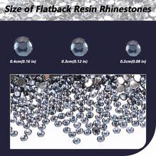 0.2cm/0.3cm/0.4cm 水钻材料平底树脂水钻仿钻石，杯子、玩具、手工艺品、鞋子、服装的装饰材料