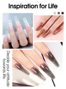 peacecolor 5Colors Poly Nail Gel 16ML Kit With Mini UV/LED Nail Lamp, Brown And Black Glitter Poly Extension Gel Polish & 30ML Nail Cleaner Slip Solution, 50PCS Nail Form, Multicolor Nail Rhinestone, 8ML Base And Top Coat. Builder Nail Gel Set Nail Supplies Extension Tool For Women Nail DIY Ideal Gift