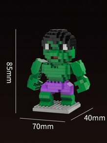 Takara Tomy Spider-Man Building Blocks IronMan Groot Brick Cartoon Character Rocket Raccoon Micro Rhinestone Small Particles Assembled DIY Building Block Toys Children Birthday Gift