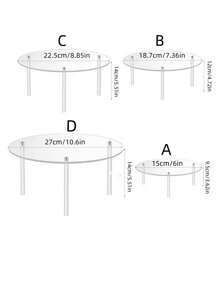 Acrylic Transparent Donut Cookie Cake Display Stand, Dessert Tray For Wedding Party Birthday Sweets Exhibition