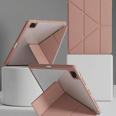 透明亚克力保护壳，兼容 iPad Air 11/13 M2 2025 M3，支持多角度 Y 型支架，兼容 A16 第 11 代 2024、Air 5、Air 4、10.9 英寸第 9 代、8 代、7 代、10.2 英寸第 5 代、6 代、9.7 英寸第 10 代 2021、Pro 11/12.9 英寸、Mini 6/7，带 Apple Pencil 收纳槽，支持自动唤醒/睡眠功能。