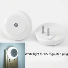1pc Led Night Light With Dusk-To-Dawn Sensor, Energy Saving, Suitable For Bathroom, Bedroom, Kitchen, Hallway