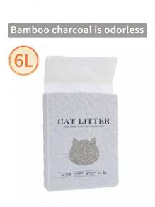 6L geruchsabsorbierendes Katzenstreu aus Tofu, schnell aufquellend, gute Wasseraufnahme, Katzen Haustierzubehör, Leckerchen, Bentonit Katzenstreu