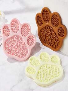 Pet Bowl, Silicone Pet Bowl, Pet Slow Feeder Mat, Pet Licking Mat, Dog Bowl Cat Bowl, Dog Food Bowl, Cartoon Pet Bowl, Pet Water Bowl, 2 In 1 Pet Bowl - Multicolor - View 3