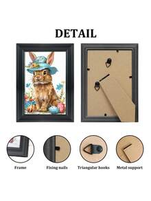 1pc/4pcs/6pcs Elegant Photo Frame Gallery, Displays 3.5x5", 4x6", 5x7", 6x8", 8x10" Paintings Or Photos, Suitable For Wall Decor, Living Room, Study, Bedroom (Photo Paper Included Random)