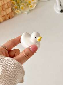 Suporte para Hashi (Pauzinhos) de Cerâmica com Patinho Fofo, Descanso de Hashi, Suporte de Pincel Caneta, Acessório Decorativo de Mesa para Cozinha Doméstica - Pato - Visão 6