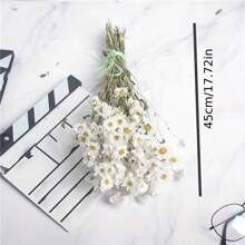 A Bouquet Of Everlasting Flowers Home Decor Floral Arrangement, Small White Daisies Wedding Bouquet