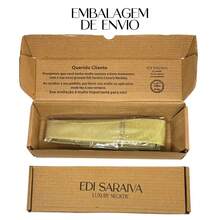 Edi Saraiva Imported Men's Tie Details Single 6 Cm Tip Polyester - 黃色 - 查看 11