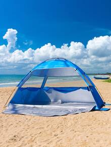1 件户外露营天篷帐篷，防晒、防水、易于存放，适合露营、海滩，2-4 人尺寸，多种颜色可选
