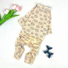Breathable Cloud All Over Print Jumpsuit, For Both Home & Outdoor Wear
