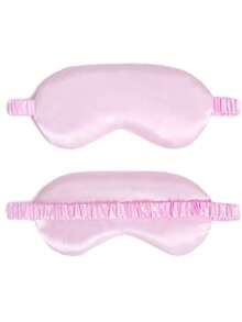 睡眠眼罩，遮光，舒适，简约纯色基础款，可调节，亲肤双面，适用于卧室、学校、返校、旅行、旅行必需品、家居必需品、眼罩、睡眠眼罩 - 彩色 - 查看 12