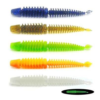 20st flytande mask mjuka beten, omvänd gängade mjuka beten med doftande lockande, Bionic TPE svarta fiske mjuka beten, fiskeutrustning och tillbehör