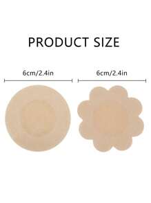 2/6/12 Pcs Reusable Seamless Silicone Nipple Covers - Invisible, Self-Adhesive, Anti-Convex Breast Patches For Women - Comfortable, Breathable, And Easy To Clean Bra Accessories