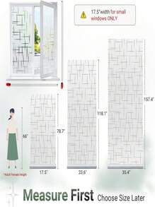 1Roll Window Privacy Film Frosted Glass Window Film, Decorative Privacy Cling, UV Blocking Staic Cling Bathroom Glass Frosting Sticker, Non-Adhesive Front Door Cover Room Decor Stickers Home Decor Wall Decor Bedroom Decor Bathroom Decor Room Decor Home Decor Living Room Wall Paper Wall Stickers Wall Papers Kitchen Decor Personalised Stickers