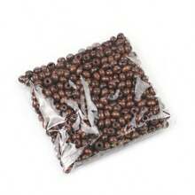 5-20mm咖啡色木珠,可做手鍊、項鍊和珠寶首飾的大孔,適合diy - 1袋 - 查看 18