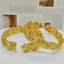 1 قطعة سوار أساور مفتوح موضة للسيدات، إكسسوار فاخر للعروس، سوار زفاف، أساور أنيقة بطراز أوروبي وأمريكي للسيدات