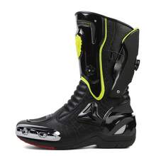 Waterproof Professional Racing Motorcycle Boots, Sturdy And Fashionable, For Men Featuring Durable Suede Leather, Excellent Grip And Ankle Support, Suitable For Off-Road Enthusiasts, Motorcycle Racing, Motorcycle Competition And Traffic Police Riding (Leather Pattern On The Shoe Surface Is Random - Black Or White High-Top Boots) - View 6