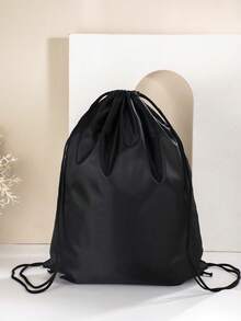 1 Piece Boy And Girl Outdoor Sports Backpack, Basketball Backpack, Soccer Backpack, Summer, Beach Beach Print Pattern, Children Outdoor Hiking Backpack, Suitable For Beach, Seaside - Black - View 7