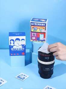 1 Box [100pcs Per Box] Disposable Glasses Cleaning Wipes Anti-Fogging Glasses Tissue Paper Goggles Wipes Mobile Phone Screen Wipes Suitable For Glasses, Mobile Phones, Cameras, Computers