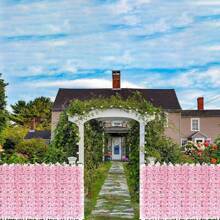 1 PC, Artificial Hydrangea Fence, Simulated Ivy Privacy Screen, Artificial Fence Hydrangea Row, Home Garden Decoration