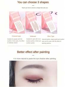 1 Roll 360pcs Water-Activated Lace Double Eyelid Tapes, Invisible No Adhesive Lasting Eyelid Fibers Ideal For Makeup,Makeup,Cheap,Room Decor,Vanity,Travel,Bedroom,Makeup Accessories