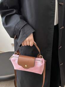 1pcmini Fashion Handbag Small Square Bag, Fashionable & Versatile Women Shoulder Bag Crossbody Bag, Solid Color Mini Purse, Fits Phone, Coins, Lipstick, Daily Use, Commute