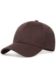 This Solid Color Baseball Cap Is Suitable For Running, Sports, And Outdoor Activities, Making It An Ideal Gift Choice. - Coffee Brown - View 2