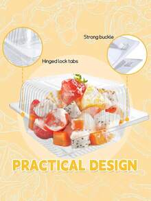 10pcs/Set Transparent Baking Pastry Boxes, Suitable For Baked Goods Packaging, Hiking And Picnics - Multicolor - View 5
