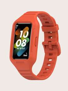 1 chiếc vòng đeo tay thông minh bằng silicon màu trơn thông thường tương thích với Band 10/9/8/7/6, thích hợp để đeo cả ngày - Ban nhạc 10/9/8/7/6 - Xem 15