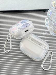 Turtle, Shell, Coral Earphone Case, Ocean Themed Transparent Earphone Case With 1 Earphone Case Buckle, Compatible With AirPods Pro (2nd Generation), AirPods 3, AirPods Pro, AirPods 1/2, AirPods 4