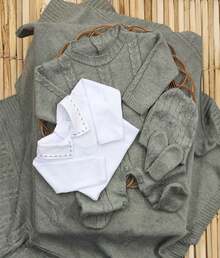 Knitting And Embroidery Maternity Leave - Verde Oliva - Ver 3