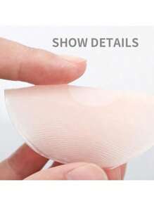 2/6/12 Pcs Reusable Seamless Silicone Nipple Covers - Invisible, Self-Adhesive, Anti-Convex Breast Patches For Women - Comfortable, Breathable, And Easy To Clean Bra Accessories