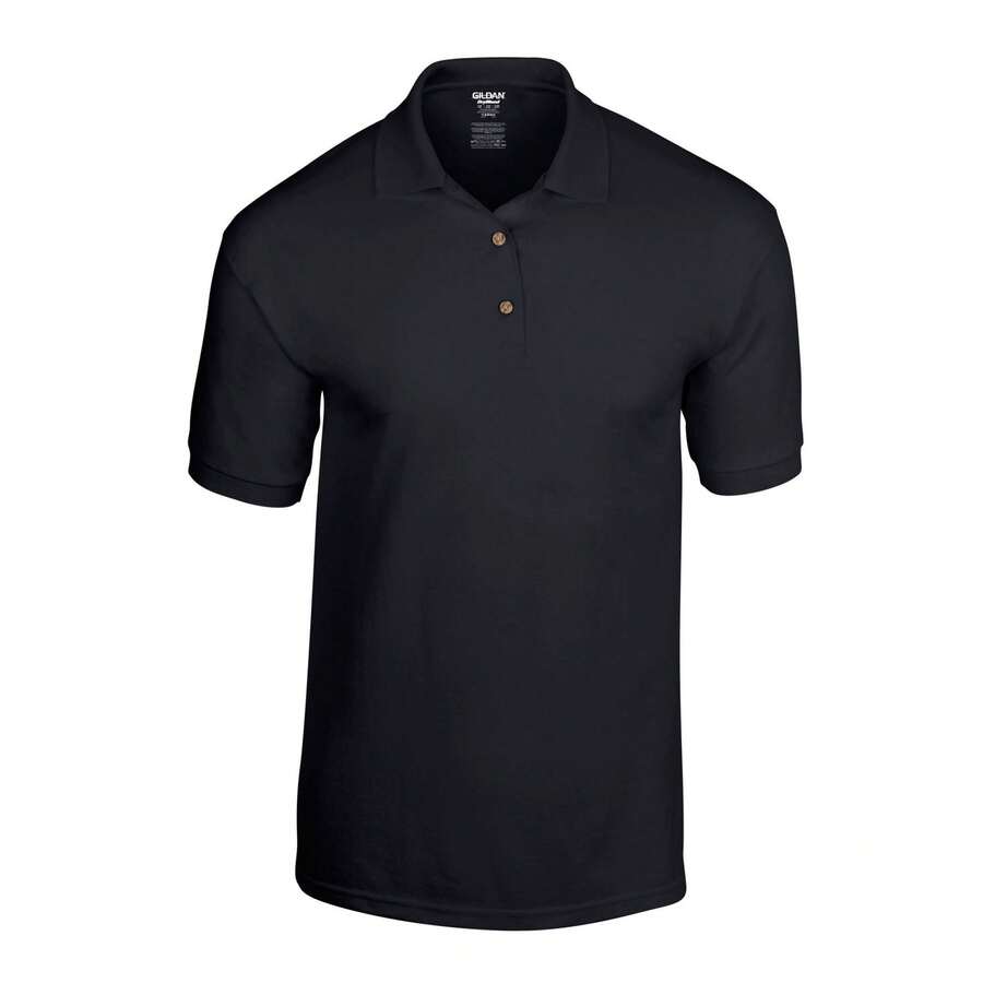 Gildan Unisex Adult Dryblend Jersey Polo Shirt (Black) - 咖啡棕 - 查看 1