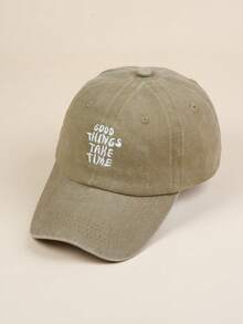 Unisex Letter Embroidered Baseball Cap - Multicolor - View 6