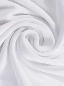 T-shirt da uomo con stampa di ancora bianca, 220 g/m², scollo rotondo casual, in puro cotone, a maniche corte (1 pezzo)