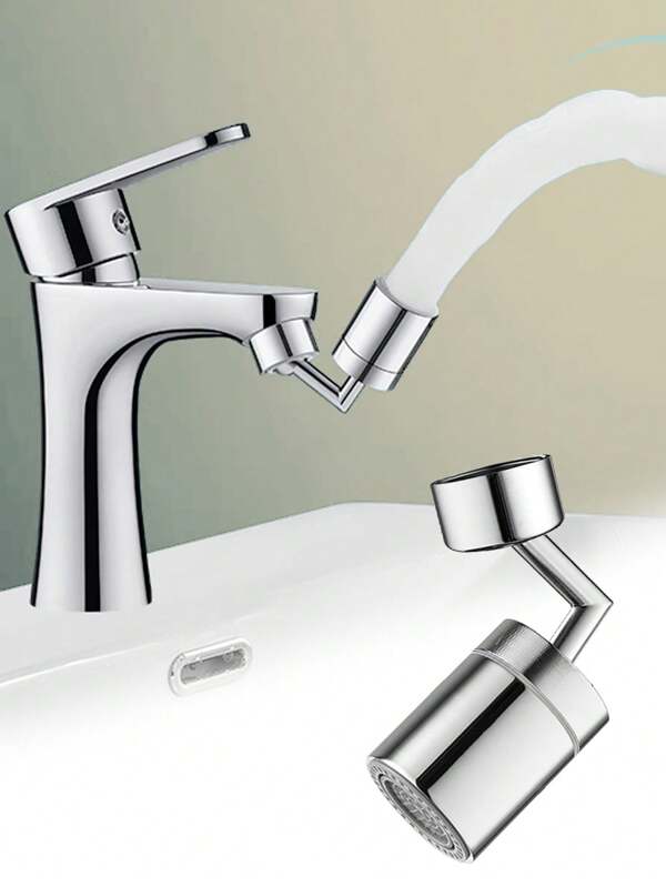 Aeratore orientabile per rubinetto del lavandino, con doppia funzione e spruzzatore a grande angolo, accessorio spruzzatore per lavandino per lavare il viso, gargarismi e stazione per il lavaggio degli occhi (filetto femmina da 55/64", adattatore incluso)